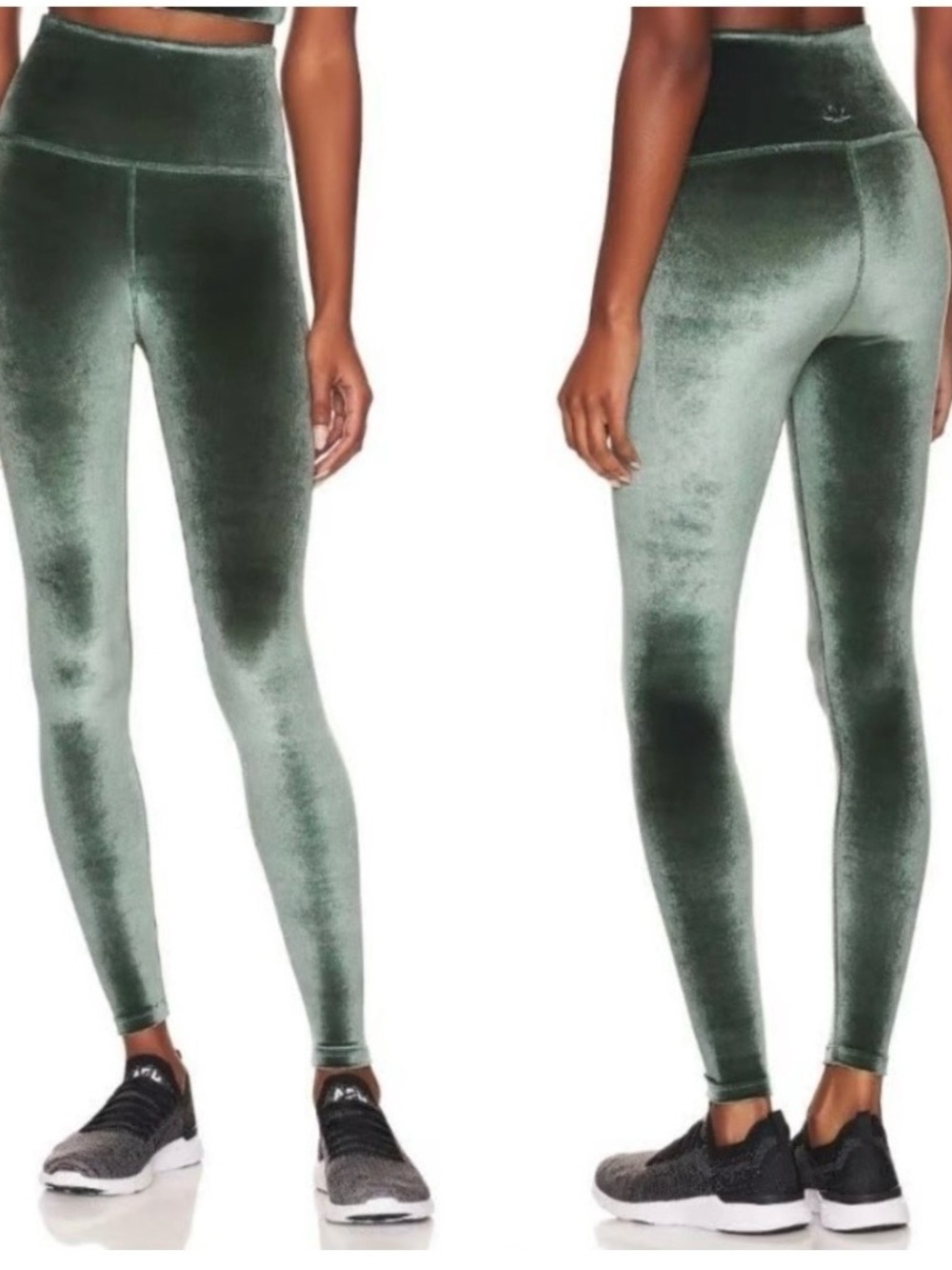 Beyond Yoga Women’s Velvet Motion High Waisted Leggings XS Forest Green Midi